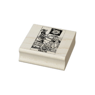 Tarot Card: Death: Personalised Text Rubber Stamp