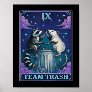Tarot Card Deck Team Trash Racoon Tarot Cards Del Poster