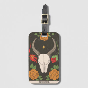 Tarot card Devil divination modern Major Arcana Luggage Tag