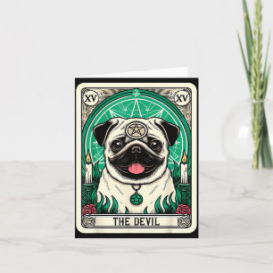 Tarot Card Dog The Devil Satanic Goth Halloween