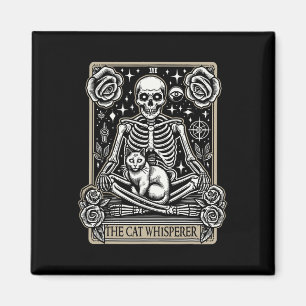 Tarot Card Emo Gothic - Occult The Cat Whisperer  Magnet
