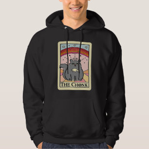 Tarot Card Fat Kitty Cat Fans The Chonk Occult Re Hoodie