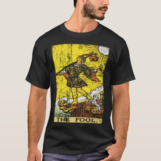 Tarot Card Fool Major Arcana T-Shirt (Front)