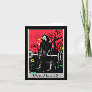 Tarot Card Funny Gym Deadlifts Workout Deadlift Fi