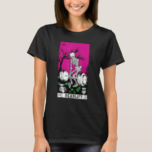 Tarot Card Funny Gym Deadlifts Workout Occult Read T-Shirt