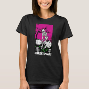 Tarot Card  Gym Deadlifts Workout Occult Reading R T-Shirt