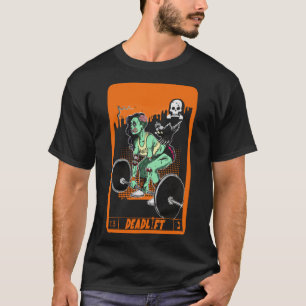 tarot card gym outfit workout deadlift occult clo T-Shirt