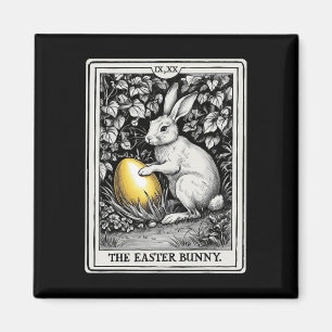 Tarot Card Happy Easter Bunny Spring Easter Egg Ea Magnet