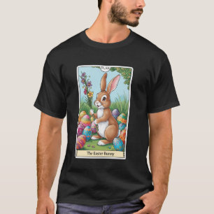 Tarot Card Happy Easter Bunny Spring Easter Egg Ea T-Shirt
