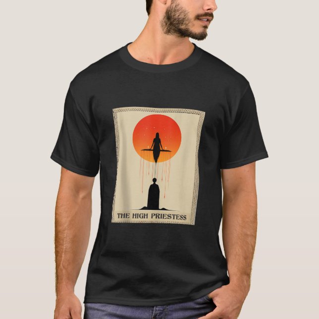 Tarot Card High Priestess Witch Tank Top (Front)