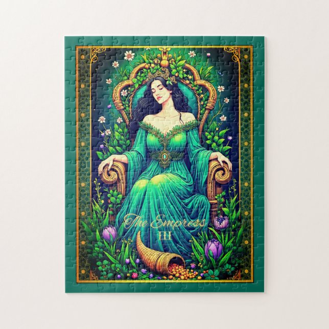 Tarot Card Illustration, The Empress Jigsaw Puzzle (Vertical)