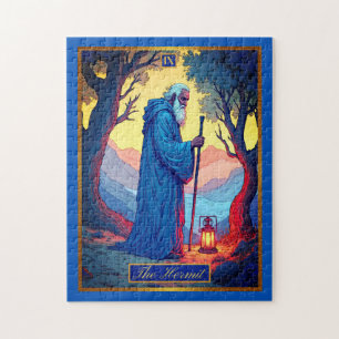Tarot Card Illustration, The Hermit Jigsaw Puzzle