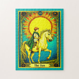 Tarot Card Illustration, The Sun Jigsaw Puzzle