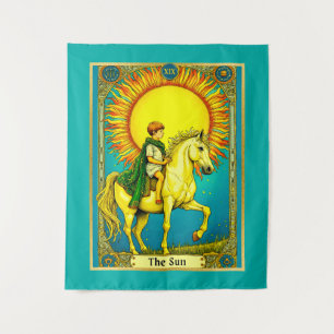 Tarot Card Illustration, The Sun Tapestry