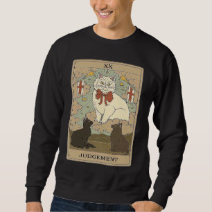 Tarot Card Judgement And Cat Cosmic Graphic Cats Sweatshirt