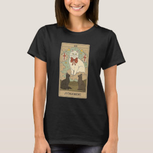 Tarot Card Judgement And Cat Cosmic Graphic Cats T-Shirt