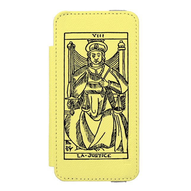 Tarot Card: Justice Incipio iPhone Wallet Case (Folio Front)