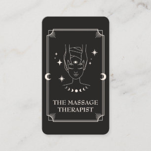 Tarot Card Massage Therapist Business Card