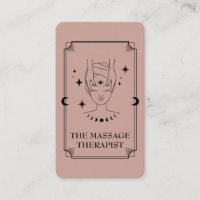 Tarot Card Massage Therapist Business Card