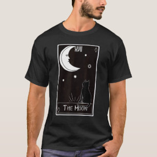 Tarot Card Moon Black Cat T-Shirt