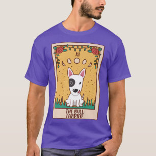 Tarot Card Occult Magic Occultism Dog Bull Terrie T-Shirt