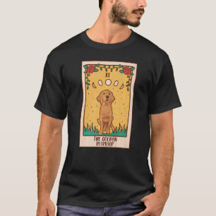 Tarot Card Occult Magic Occultism Dog Golden Retr T-Shirt