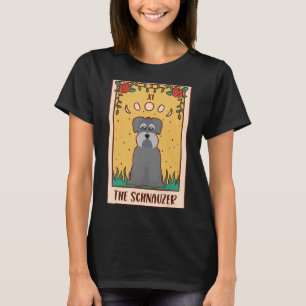 Tarot Card Occult Magic Occultism Dog Schnauzer T-Shirt