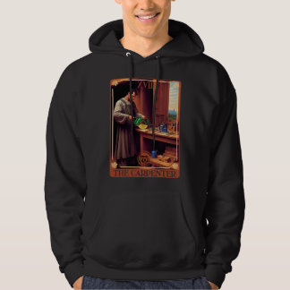 Tarot Card of The Carpenter Circular saw and Woodw Hoodie