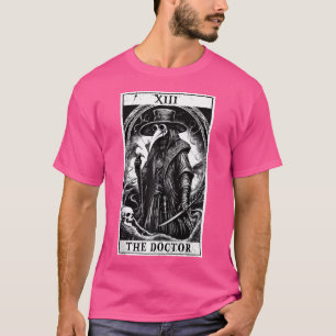 Tarot Card Plague Medical Doctor Magic Occult Whit T-Shirt