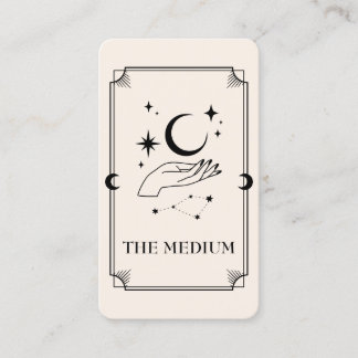 Tarot Card Psychic Medium Celestial Business Card