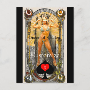 Tarot Card Queen of Spades Thunder_Cove