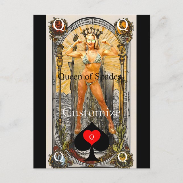 Tarot Card Queen of Spades Thunder_Cove (Front)