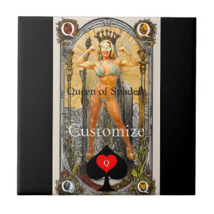 Tarot Card Queen of Spades Thunder_Cove Tile