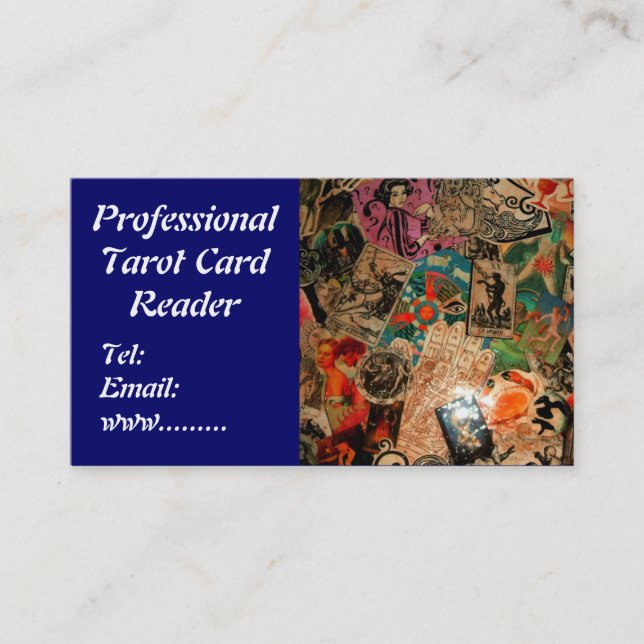 Tarot Card Reading Business Card (Front)