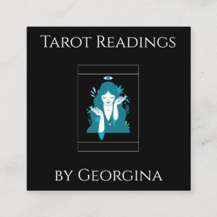 Tarot Card Readings Mystical Witchy Black & White 