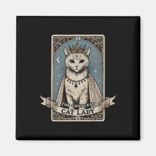 Tarot Card Shirt Childless Cat Lady Shirt Vote Kam Magnet