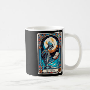 Tarot Card Spooky Teacher The Reader Skeleton Hall Coffee Mug