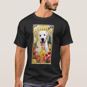 Tarot Card Ten of Cups And Dog Cosmic Graphic Dogs T-Shirt