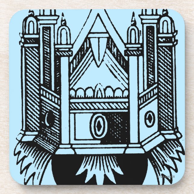 Tarot Card: The Ace Of Cups Coaster (Front)