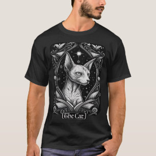 Tarot Card The Cat Sphynx Cat Occult Witch T-Shirt