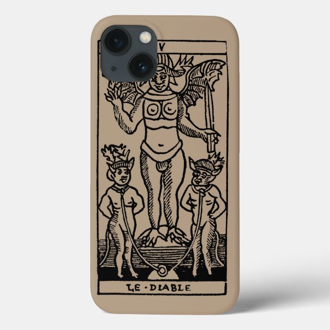 Tarot Card: The Devil Case-Mate iPhone Case (Back)