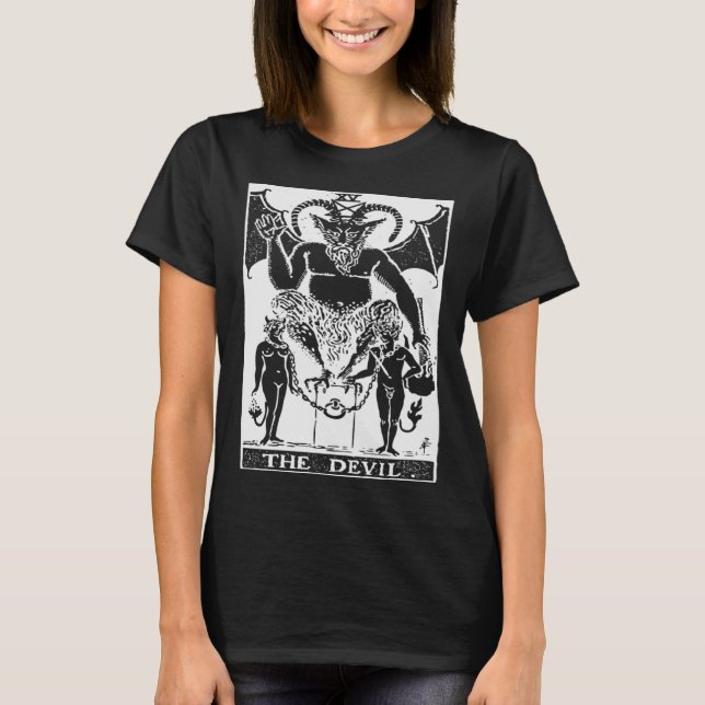 Tarot Card The Devil  The Devil Occult T-Shirt (Front)