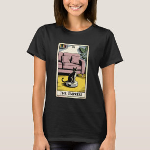 Tarot Card The Empress Cat On Robot Vacuum Cleaner T-Shirt