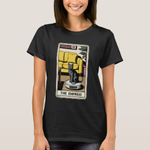 Tarot Card The Empress Cat On Robot Vacuum Cleaner T-Shirt