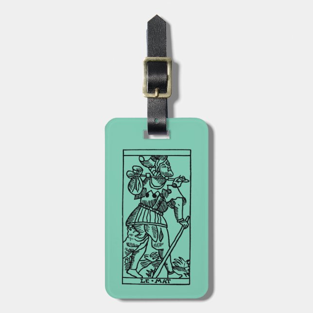 Tarot Card: The Fool Luggage Tag (Front Vertical)
