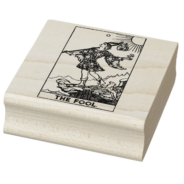 Tarot Card: The Fool: Personalised Text Rubber Stamp (Creator Uploaded)