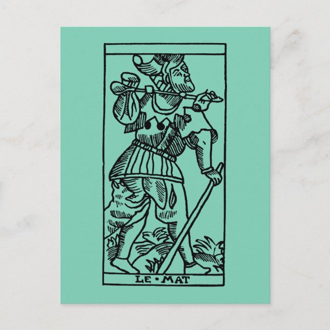 Tarot Card: The Fool Postcard (Front)