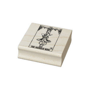 Tarot Card: The Hanged Man: Personalized Text Rubber Stamp