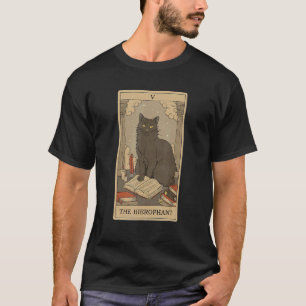 Tarot Card The Hierophant And Cat Cosmic Graphic C T-Shirt