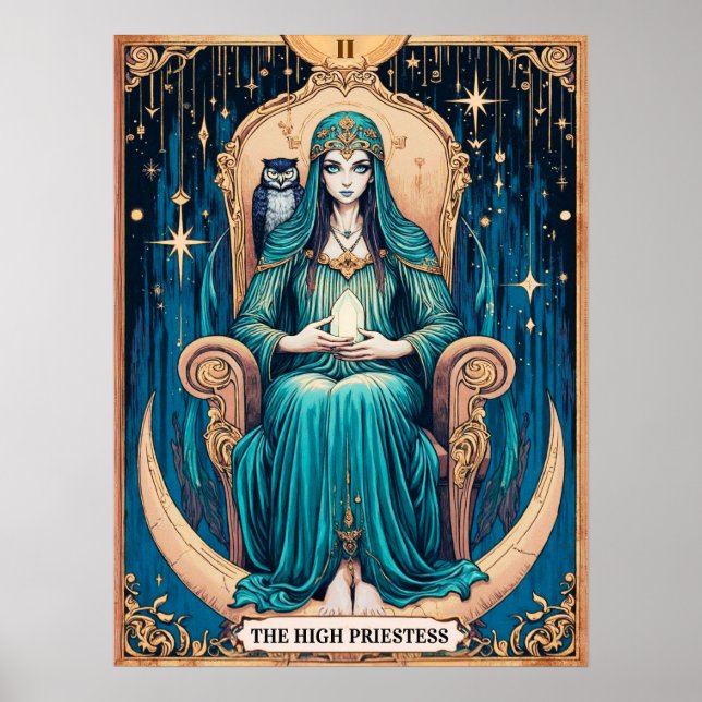 Tarot Card, the High Priestess 2 Poster (Front)